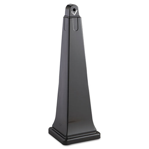 Rubbermaid® Commercial wholesale. Rubbermaid® Groundskeeper Cigarette Waste Collector, Pyramid, 1 Gal, Plastic-steel, Black. HSD Wholesale: Janitorial Supplies, Breakroom Supplies, Office Supplies.