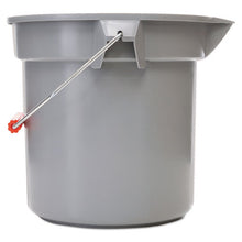 Load image into Gallery viewer, Rubbermaid® Commercial wholesale. Rubbermaid® 14 Quart Round Utility Bucket, 12&quot; Diameter X 11 1-4&quot;h, Gray Plastic. HSD Wholesale: Janitorial Supplies, Breakroom Supplies, Office Supplies.