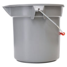 Load image into Gallery viewer, Rubbermaid® Commercial wholesale. Rubbermaid® 14 Quart Round Utility Bucket, 12&quot; Diameter X 11 1-4&quot;h, Gray Plastic. HSD Wholesale: Janitorial Supplies, Breakroom Supplies, Office Supplies.