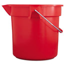 Rubbermaid® Commercial wholesale. Rubbermaid® Brute Round Utility Pail, 14qt, Red. HSD Wholesale: Janitorial Supplies, Breakroom Supplies, Office Supplies.