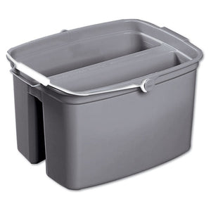 Rubbermaid® Commercial wholesale. Rubbermaid® Double Utility Pail, 17qt, Gray. HSD Wholesale: Janitorial Supplies, Breakroom Supplies, Office Supplies.