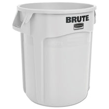 Load image into Gallery viewer, Rubbermaid® Commercial wholesale. Rubbermaid® Round Brute Container, Plastic, 20 Gal, White. HSD Wholesale: Janitorial Supplies, Breakroom Supplies, Office Supplies.