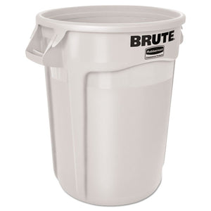 Rubbermaid® Commercial wholesale. Rubbermaid® Round Brute Container, Plastic, 20 Gal, White. HSD Wholesale: Janitorial Supplies, Breakroom Supplies, Office Supplies.