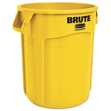 Load image into Gallery viewer, Rubbermaid® Commercial wholesale. Rubbermaid® Round Brute Container, Plastic, 20 Gal, Yellow. HSD Wholesale: Janitorial Supplies, Breakroom Supplies, Office Supplies.