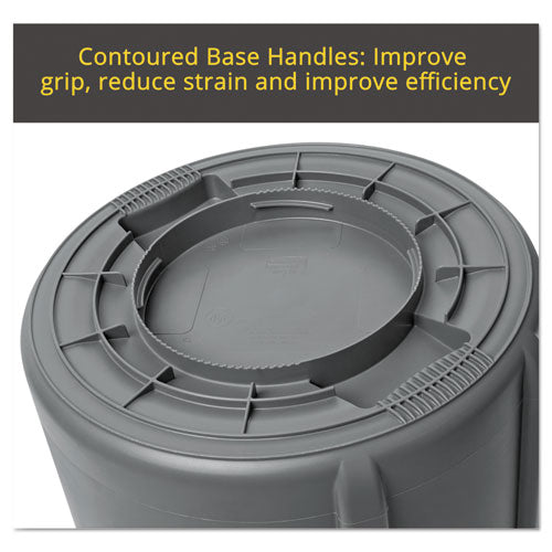 Rubbermaid® Commercial wholesale. Rubbermaid® Round Brute Container, Plastic, 20 Gal, Yellow. HSD Wholesale: Janitorial Supplies, Breakroom Supplies, Office Supplies.