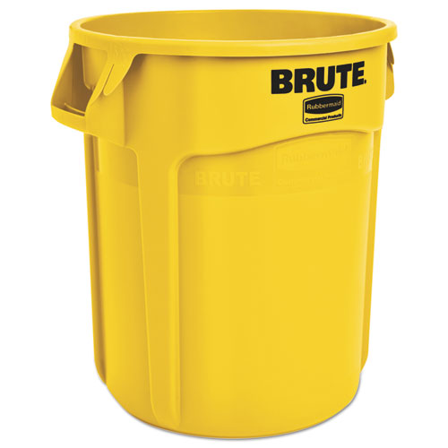 Rubbermaid® Commercial wholesale. Rubbermaid® Round Brute Container, Plastic, 20 Gal, Yellow. HSD Wholesale: Janitorial Supplies, Breakroom Supplies, Office Supplies.