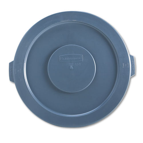 Rubbermaid® Commercial wholesale. Rubbermaid® Round Flat Top Lid, For 32 Gal Round Brute Containers, 22.25" Diameter, Gray. HSD Wholesale: Janitorial Supplies, Breakroom Supplies, Office Supplies.