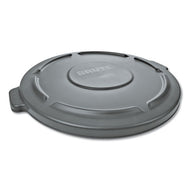 Rubbermaid® Commercial wholesale. Rubbermaid® Round Flat Top Lid, For 32 Gal Round Brute Containers, 22.25