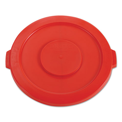 Rubbermaid® Commercial wholesale. Rubbermaid® Round Flat Top Lid, For 32 Gal Round Brute Containers, 22.25" Diameter, Red. HSD Wholesale: Janitorial Supplies, Breakroom Supplies, Office Supplies.