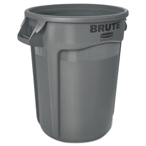 Rubbermaid® Commercial wholesale. Rubbermaid® Round Brute Container, Plastic, 32 Gal, Gray. HSD Wholesale: Janitorial Supplies, Breakroom Supplies, Office Supplies.