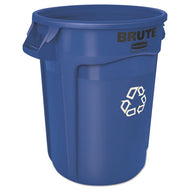 Rubbermaid® Commercial wholesale. Rubbermaid® Brute Recycling Container, Round, 32 Gal, Blue. HSD Wholesale: Janitorial Supplies, Breakroom Supplies, Office Supplies.