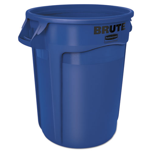 Rubbermaid® Commercial wholesale. Rubbermaid® Round Brute Container, Plastic, 32 Gal, Blue. HSD Wholesale: Janitorial Supplies, Breakroom Supplies, Office Supplies.