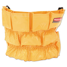 Load image into Gallery viewer, Rubbermaid® Commercial wholesale. Rubbermaid® Brute Caddy Bag, 12 Pockets, Yellow. HSD Wholesale: Janitorial Supplies, Breakroom Supplies, Office Supplies.