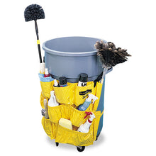 Load image into Gallery viewer, Rubbermaid® Commercial wholesale. Rubbermaid® Brute Caddy Bag, 12 Pockets, Yellow. HSD Wholesale: Janitorial Supplies, Breakroom Supplies, Office Supplies.