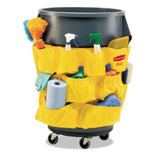 Load image into Gallery viewer, Rubbermaid® Commercial wholesale. Rubbermaid® Brute Caddy Bag, 12 Pockets, Yellow. HSD Wholesale: Janitorial Supplies, Breakroom Supplies, Office Supplies.