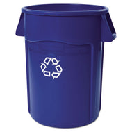 Rubbermaid® Commercial wholesale. Rubbermaid® Brute Recycling Container, Round, 44 Gal, Blue. HSD Wholesale: Janitorial Supplies, Breakroom Supplies, Office Supplies.