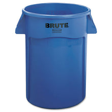 Load image into Gallery viewer, Rubbermaid® Commercial wholesale. Rubbermaid® Brute Vented Trash Receptacle, Round, 44 Gal, Blue. HSD Wholesale: Janitorial Supplies, Breakroom Supplies, Office Supplies.