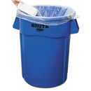 Rubbermaid® Commercial wholesale. Rubbermaid® Brute Vented Trash Receptacle, Round, 44 Gal, Blue. HSD Wholesale: Janitorial Supplies, Breakroom Supplies, Office Supplies.