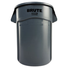 Load image into Gallery viewer, Rubbermaid® Commercial wholesale. Rubbermaid® Brute Vented Trash Receptacle, Round, 44 Gal, Gray. HSD Wholesale: Janitorial Supplies, Breakroom Supplies, Office Supplies.