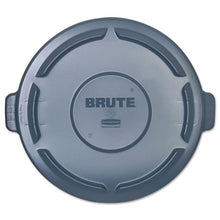 Load image into Gallery viewer, Rubbermaid® Commercial wholesale. Rubbermaid® Vented Round Brute Lid, 24.5 Dia X 1.5h, Gray. HSD Wholesale: Janitorial Supplies, Breakroom Supplies, Office Supplies.