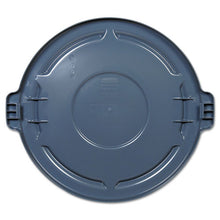 Load image into Gallery viewer, Rubbermaid® Commercial wholesale. Rubbermaid® Vented Round Brute Lid, 24.5 Dia X 1.5h, Gray. HSD Wholesale: Janitorial Supplies, Breakroom Supplies, Office Supplies.