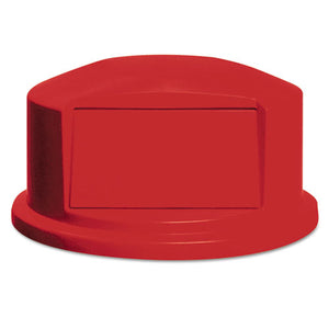 Rubbermaid® Commercial wholesale. Rubbermaid® Round Brute Dome Top With Push Door, 24.81w X 12.63h, Red. HSD Wholesale: Janitorial Supplies, Breakroom Supplies, Office Supplies.