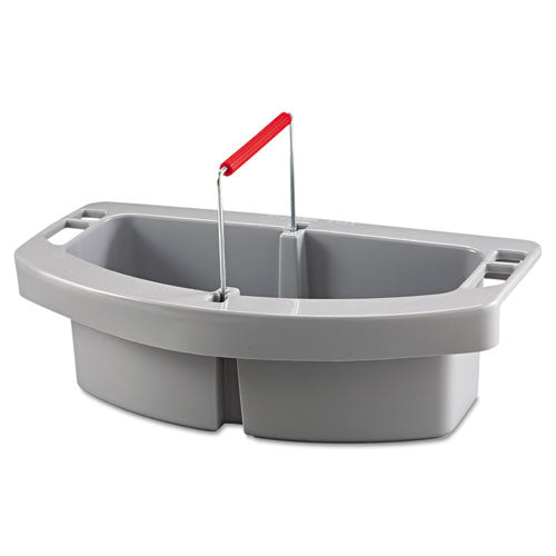 Rubbermaid® Commercial wholesale. Rubbermaid® Maid Caddy, 2-compartment, 16w X 9d X 5h, Gray. HSD Wholesale: Janitorial Supplies, Breakroom Supplies, Office Supplies.