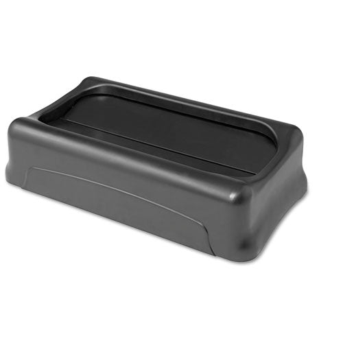 Rubbermaid® Commercial wholesale. Rubbermaid® Swing Top Lid For Slim Jim Waste Containers, 11.38w X 20.5d X 5h, Plastic, Black. HSD Wholesale: Janitorial Supplies, Breakroom Supplies, Office Supplies.