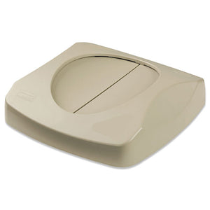 Rubbermaid® Commercial wholesale. Rubbermaid® Swing Top Lid For Untouchable Recycling Center, 16" Square, Beige. HSD Wholesale: Janitorial Supplies, Breakroom Supplies, Office Supplies.