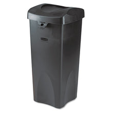 Load image into Gallery viewer, Rubbermaid® Commercial wholesale. Rubbermaid® Swing Top Lid For Untouchable Recycling Center, 16&quot; Square, Black. HSD Wholesale: Janitorial Supplies, Breakroom Supplies, Office Supplies.