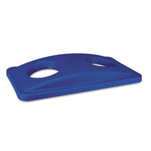 Load image into Gallery viewer, Rubbermaid® Commercial wholesale. Rubbermaid® Lid For Slim Jim Bottle Recycling Container, 20.38w X 11.38d X 2.75h, Blue. HSD Wholesale: Janitorial Supplies, Breakroom Supplies, Office Supplies.