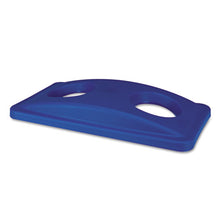 Load image into Gallery viewer, Rubbermaid® Commercial wholesale. Rubbermaid® Lid For Slim Jim Bottle Recycling Container, 20.38w X 11.38d X 2.75h, Blue. HSD Wholesale: Janitorial Supplies, Breakroom Supplies, Office Supplies.