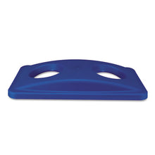 Load image into Gallery viewer, Rubbermaid® Commercial wholesale. Rubbermaid® Lid For Slim Jim Bottle Recycling Container, 20.38w X 11.38d X 2.75h, Blue. HSD Wholesale: Janitorial Supplies, Breakroom Supplies, Office Supplies.