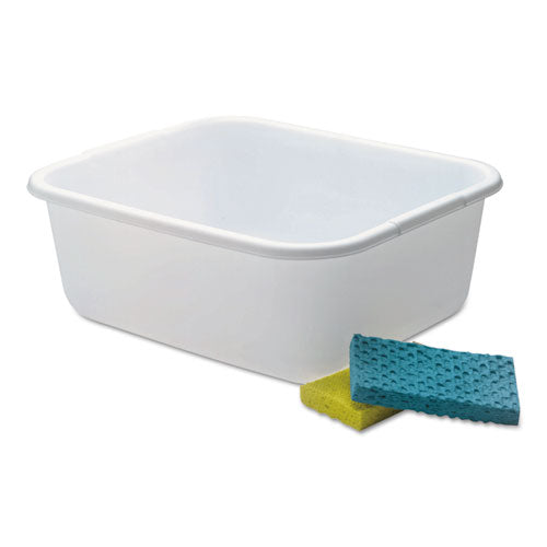 Rubbermaid® wholesale. Rubbermaid® Microban Dishpan, 4.5 Gal, 14.5" X 12.5" X 5.7", White, 6-carton. HSD Wholesale: Janitorial Supplies, Breakroom Supplies, Office Supplies.