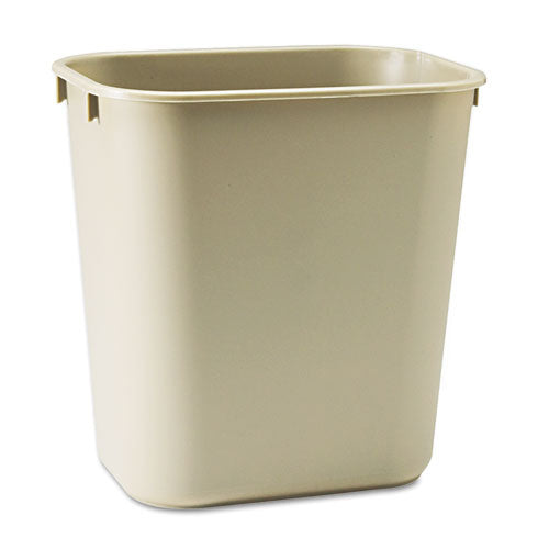 Rubbermaid® Commercial wholesale. Rubbermaid® Deskside Plastic Wastebasket, Rectangular, 3.5 Gal, Beige. HSD Wholesale: Janitorial Supplies, Breakroom Supplies, Office Supplies.