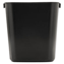 Load image into Gallery viewer, Rubbermaid® Commercial wholesale. Rubbermaid® Deskside Plastic Wastebasket, Rectangular, 3.5 Gal, Black. HSD Wholesale: Janitorial Supplies, Breakroom Supplies, Office Supplies.