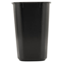 Load image into Gallery viewer, Rubbermaid® Commercial wholesale. Rubbermaid® Deskside Plastic Wastebasket, Rectangular, 3.5 Gal, Black. HSD Wholesale: Janitorial Supplies, Breakroom Supplies, Office Supplies.