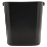 Rubbermaid® Commercial wholesale. Rubbermaid® Deskside Plastic Wastebasket, Rectangular, 3.5 Gal, Black. HSD Wholesale: Janitorial Supplies, Breakroom Supplies, Office Supplies.