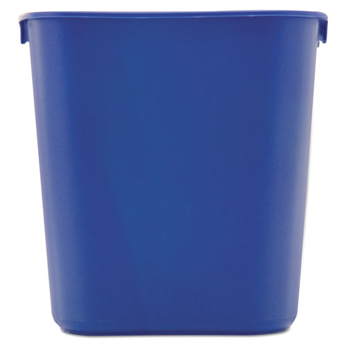 Rubbermaid® Commercial wholesale. Rubbermaid® Small Deskside Recycling Container, Rectangular, Plastic, 13.63 Qt, Blue. HSD Wholesale: Janitorial Supplies, Breakroom Supplies, Office Supplies.