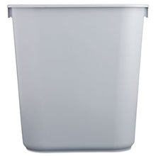 Load image into Gallery viewer, Rubbermaid® Commercial wholesale. Rubbermaid® Deskside Plastic Wastebasket, Rectangular, 3.5 Gal, Gray. HSD Wholesale: Janitorial Supplies, Breakroom Supplies, Office Supplies.