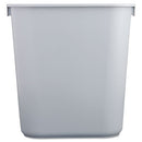 Rubbermaid® Commercial wholesale. Rubbermaid® Deskside Plastic Wastebasket, Rectangular, 3.5 Gal, Gray. HSD Wholesale: Janitorial Supplies, Breakroom Supplies, Office Supplies.