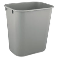 Rubbermaid® Commercial wholesale. Rubbermaid® Deskside Plastic Wastebasket, Rectangular, 3.5 Gal, Gray. HSD Wholesale: Janitorial Supplies, Breakroom Supplies, Office Supplies.