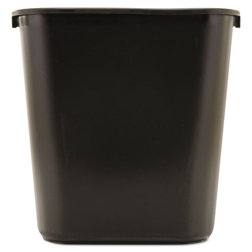 Rubbermaid® Commercial wholesale. Rubbermaid® Deskside Plastic Wastebasket, Rectangular, 7 Gal, Black. HSD Wholesale: Janitorial Supplies, Breakroom Supplies, Office Supplies.