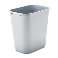 Rubbermaid® Commercial wholesale. Rubbermaid® Deskside Plastic Wastebasket, Rectangular, 7 Gal, Gray. HSD Wholesale: Janitorial Supplies, Breakroom Supplies, Office Supplies.