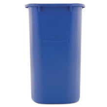 Load image into Gallery viewer, Rubbermaid® Commercial wholesale. Rubbermaid® Medium Deskside Recycling Container, Rectangular, Plastic, 28.13 Qt, Blue. HSD Wholesale: Janitorial Supplies, Breakroom Supplies, Office Supplies.