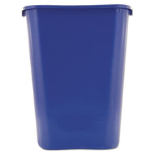 Load image into Gallery viewer, Rubbermaid® Commercial wholesale. Rubbermaid® Large Deskside Recycle Container With Symbol, Rectangular, Plastic, 41.25 Qt, Blue. HSD Wholesale: Janitorial Supplies, Breakroom Supplies, Office Supplies.