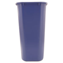 Load image into Gallery viewer, Rubbermaid® Commercial wholesale. Rubbermaid® Large Deskside Recycle Container With Symbol, Rectangular, Plastic, 41.25 Qt, Blue. HSD Wholesale: Janitorial Supplies, Breakroom Supplies, Office Supplies.