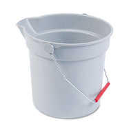 Rubbermaid® Commercial wholesale. Rubbermaid® 10 Quart Plastic Utility Pail, 10 1-2 Diameter X 10 1-4h, Gray Plastic. HSD Wholesale: Janitorial Supplies, Breakroom Supplies, Office Supplies.