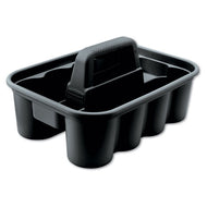 Rubbermaid® Commercial wholesale. Rubbermaid® Deluxe Carry Caddy, 8-compartment, 15w X 7.4h, Black. HSD Wholesale: Janitorial Supplies, Breakroom Supplies, Office Supplies.