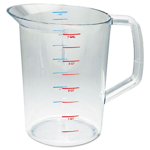 Rubbermaid® Commercial wholesale. Rubbermaid® Bouncer Measuring Cup, 4qt, Clear. HSD Wholesale: Janitorial Supplies, Breakroom Supplies, Office Supplies.